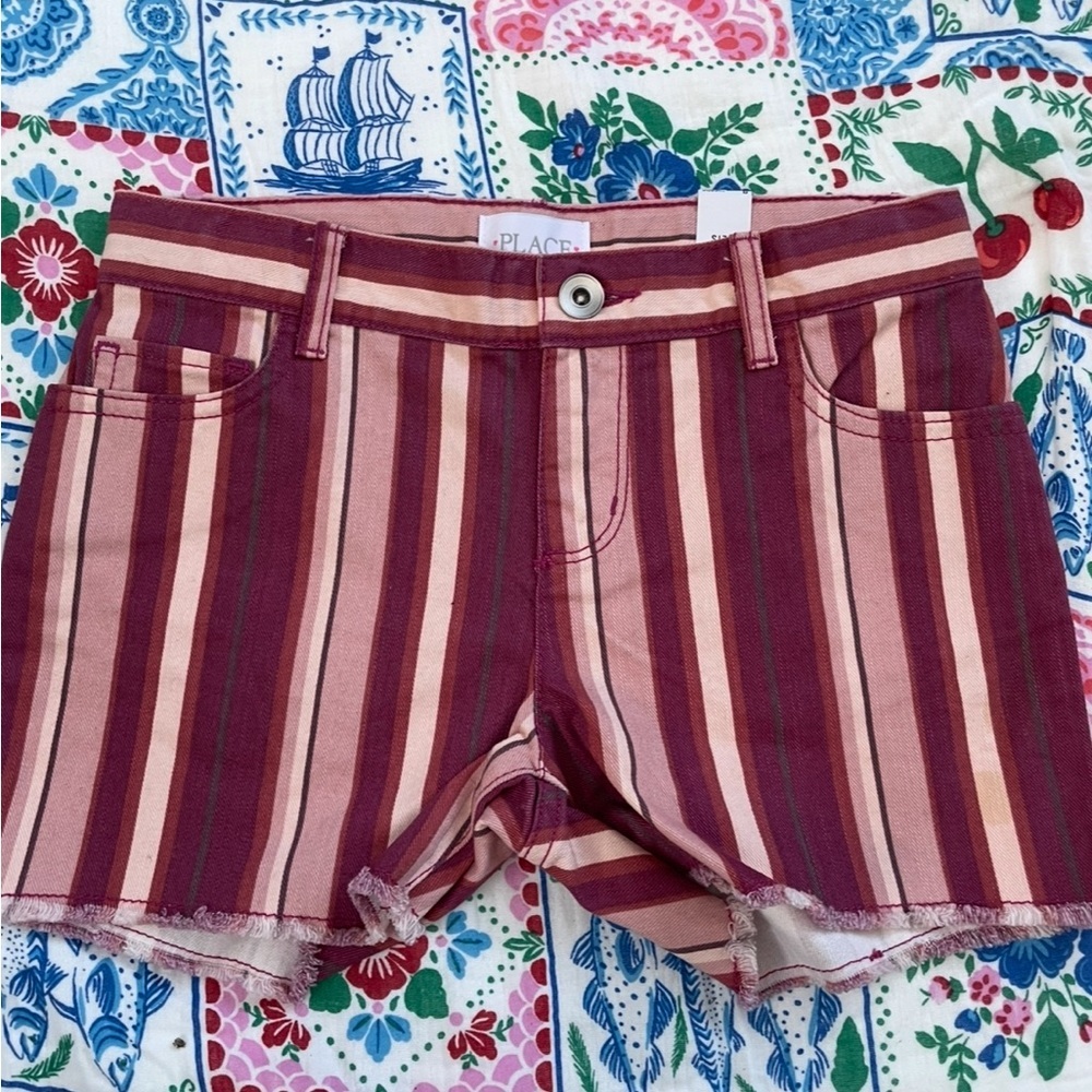 NWT The Children’s Place Girl’s Striped Shorts